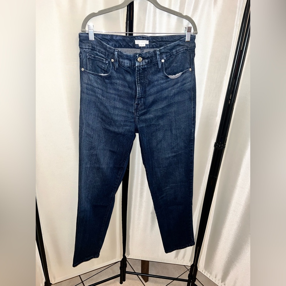 Good American Dark Blue Denim Jeans - Inseam 31